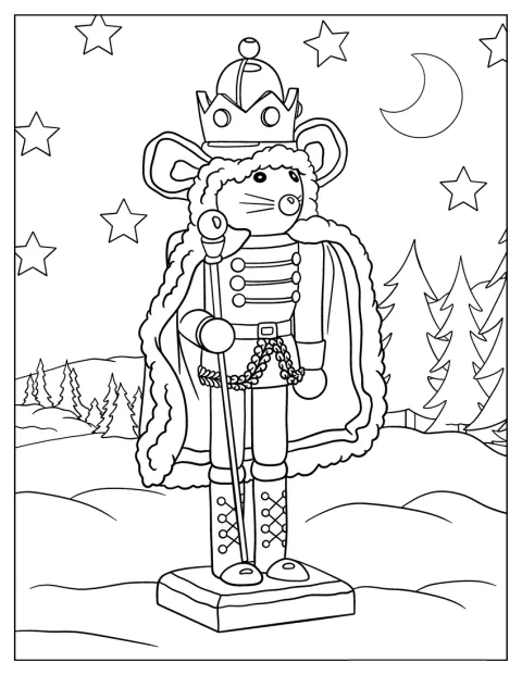 Simple To Color Mouse King