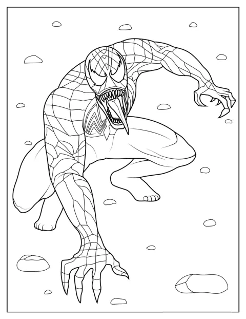 Spider Man erscheint als Venom.