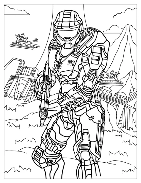 Master Chief seisoo Halo Infinite -haarniskassaan.