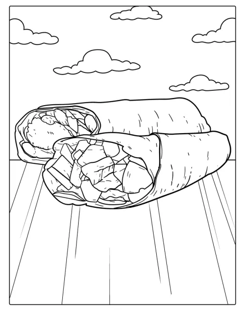 Burrito představuje oblíbené jídlo mexické kuchyně.