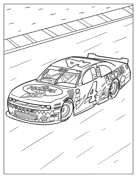 Wranglerin Chevrolet osallistuu NASCAR-kilpailuun.
