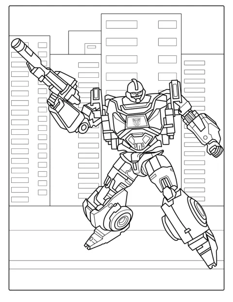 Ironhide Transformer Coloring Picture