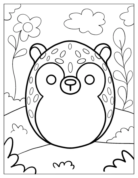 ハリネズミのHansが、画面の中に描かれています。