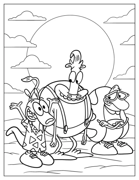 Rocko, de La vida moderna de Rocko, aparece en una ilustración.