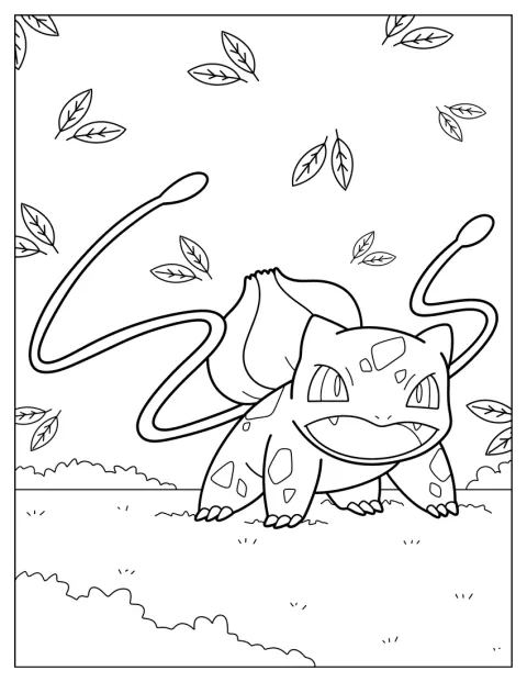 Bulbasaur gör sig redo för strid.