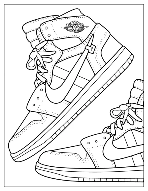 En Air Jordan 1 vises med tydelige detaljer.