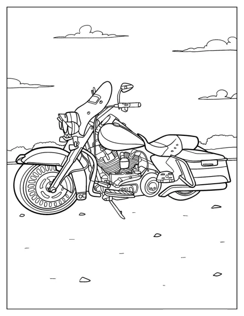 Eine detaillierte Harley-Davidson Road King aus dem Jahr 2011 ist abgebildet.