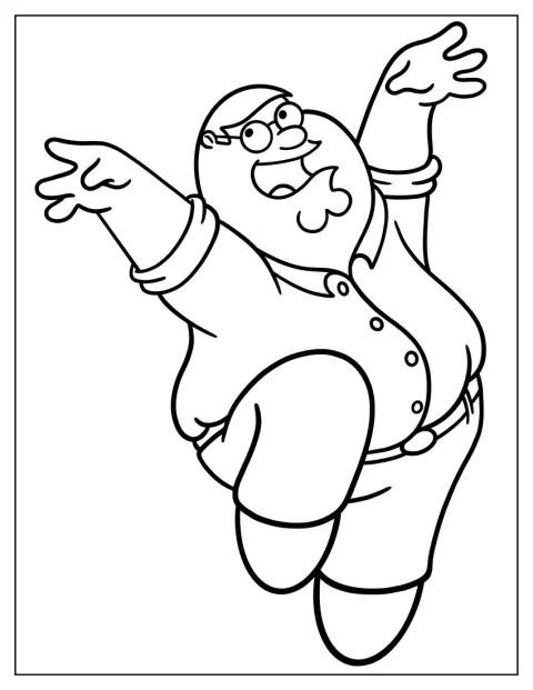Peter tanzt auf den Zehenspitzen.