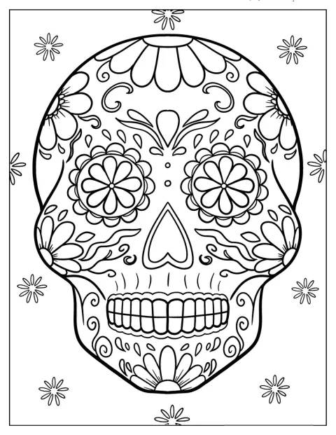 Sokerikallon pintaa peittävät päivänkakkarakoristeet.