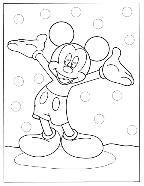 Coloriage Mickey 15