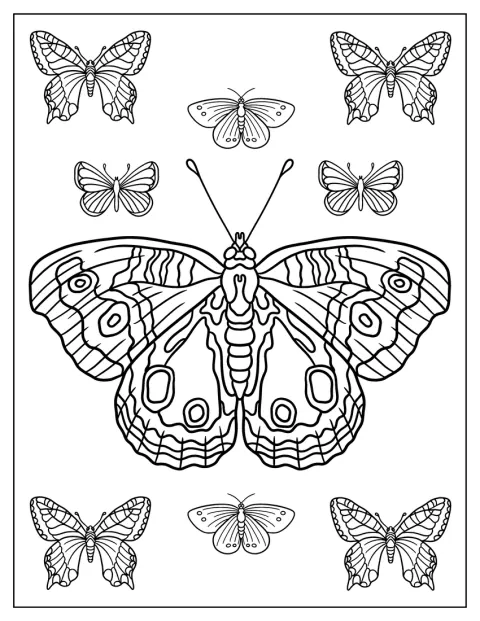 Un papillon tropical présente ses ailes aux formes élégantes.