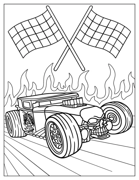 Bone Shaker står parkert i Hot Wheels Dream Garage.