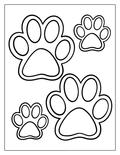 Une empreinte de patte de Blue’s Clues occupe le dessin.