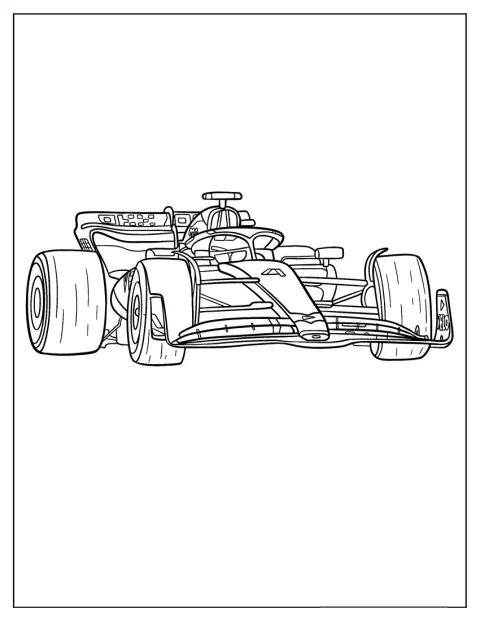 McLaren MCL60 står klar til race med sin lave front og store bagvinge.