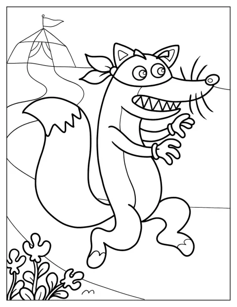 Coloring Page Of Swiper From Dora The Explorer