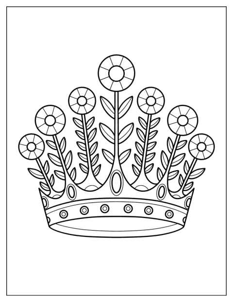 Petali dalle forme eleganti compongono una corona floreale.