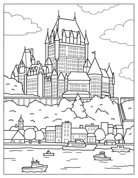 El Château Frontenac domina el paseo marítimo de la ciudad de Quebec.