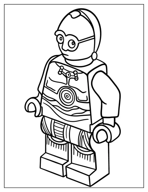 Le droïde C-3PO de Star Wars apparaît en figurine LEGO.