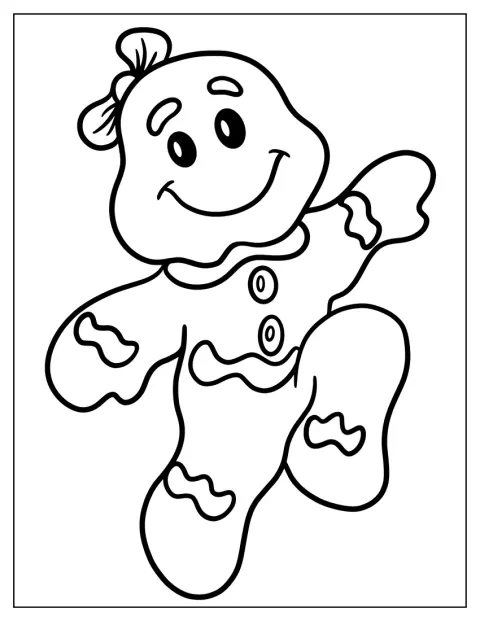 Una niña de jengibre sonríe en una ilustración sencilla.