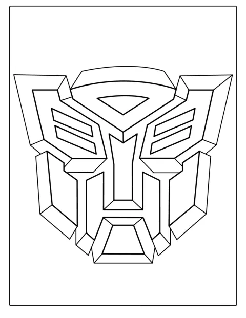 Logo Transformers tvoří hlavní motiv obrázku.