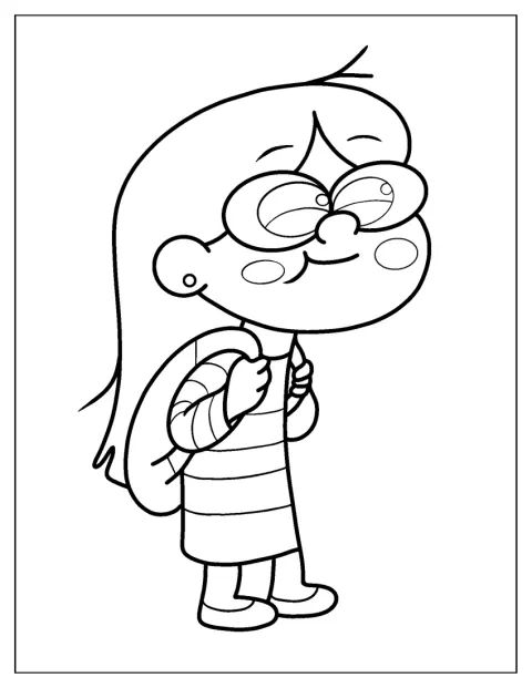 Easy Candy Chiu Outline Coloring Sheet