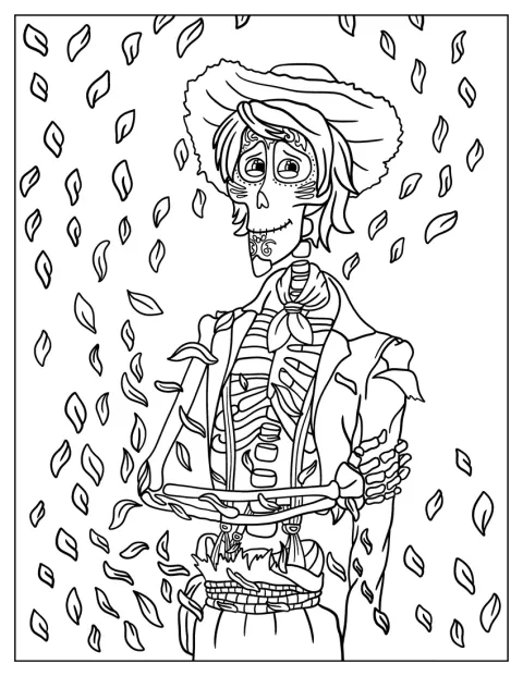 Coco Coloring Page of Hector Rivera