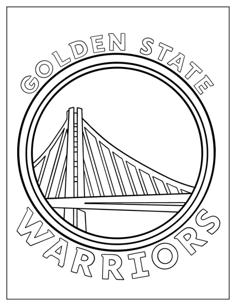 Un ponte stilizzato rappresenta i Golden State Warriors nel loro logo.