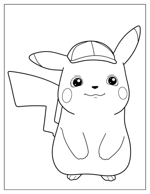 Detective Pikachu aparece listo para investigar un caso.