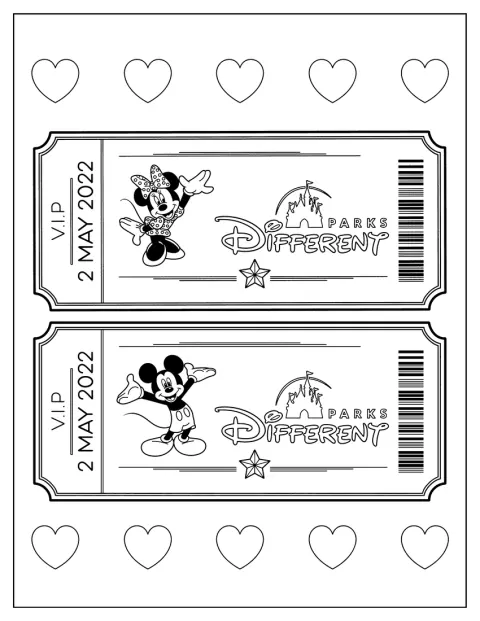 To VIP-billetter giver adgang til Disneyland.