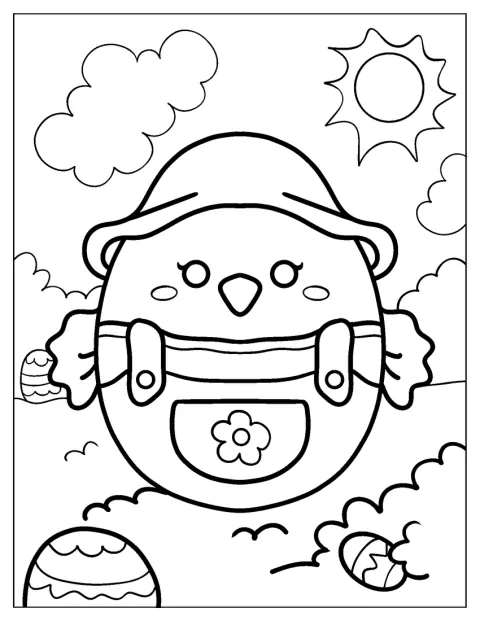 ひよこのAimeeが、画面の中にちょこんと座っています。