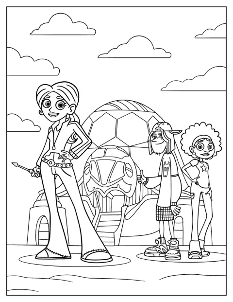アヴィバ、ジミーZ、コーキが並んで立っています。