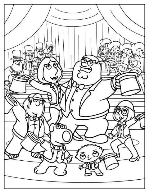 Les personnages des Griffin se retrouvent dans un cabaret.