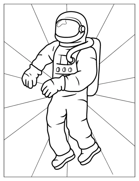 Nasa Astronaut Coloring Page