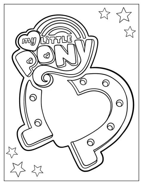 Logoen til My Little Pony vises i store bokstaver.