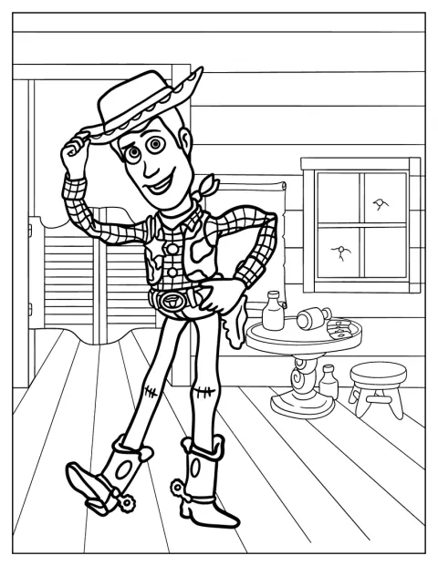 Woody kalapját megemelve köszönt a vadnyugaton.