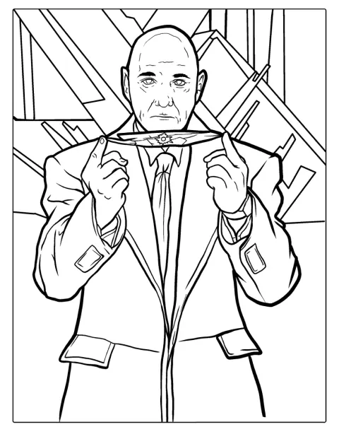 Lex Luther a kezében tart egy darab kriptonitot.