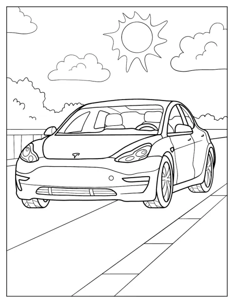 Un Tesla Model Y aparece de perfil.