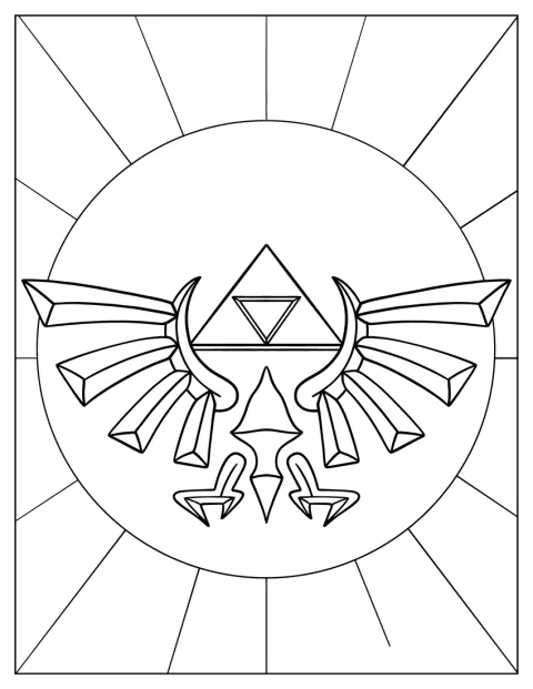 ゼルダの伝説のタイトルロゴが中央に描かれています。