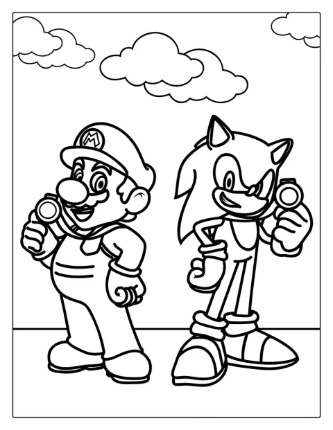 Sonic och Mario står sida vid sida inför ett äventyr.