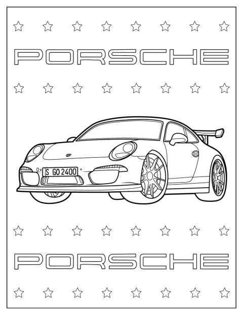 Visto de um ângulo, o Porsche GT3 destaca a frente e o perfil.