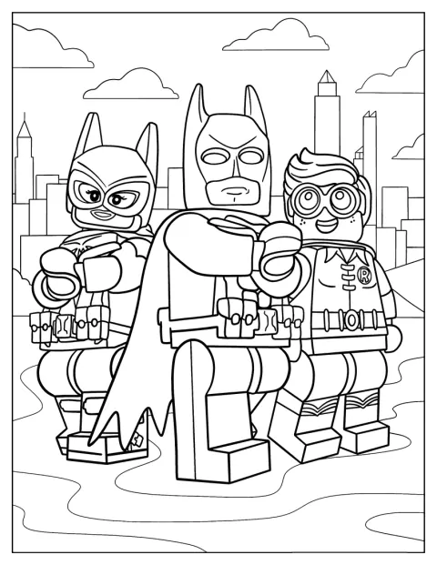 Lego Robin și Catwoman apar împreună în scenă.