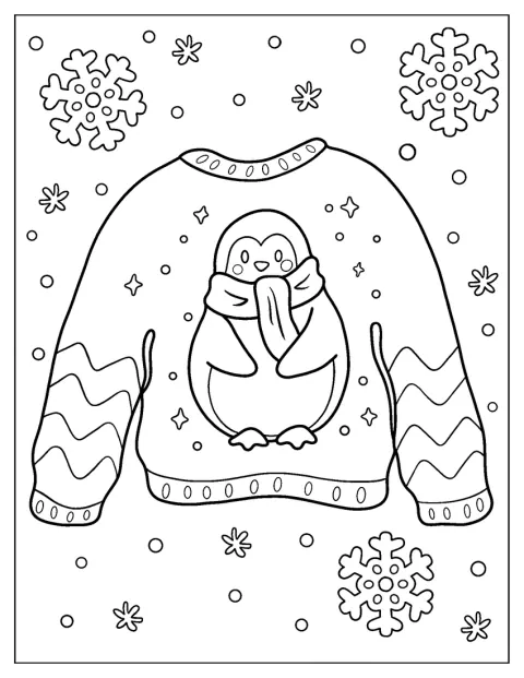 Penguin Winter Sweatshirt