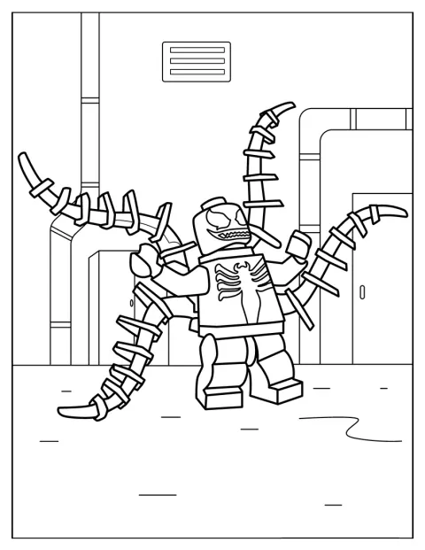Eine LEGO-Figur stellt Venom dar.