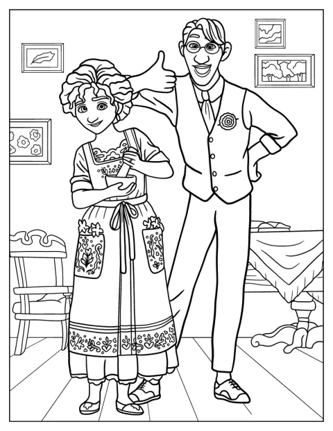 Julieta et Agustín, les parents de Mirabel, sont réunis dans la Casita.