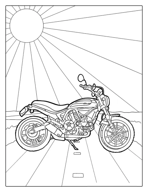 Una Harley-Davidson cruiser aparece en primer plano.