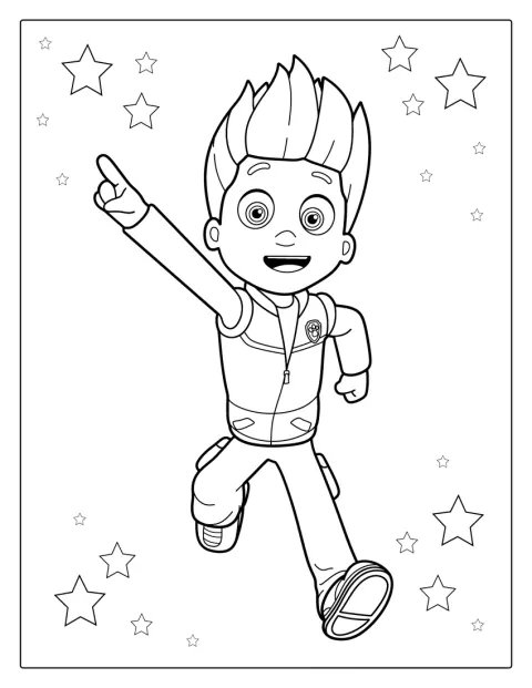 Ryder aus Paw Patrol ist als Figur abgebildet.