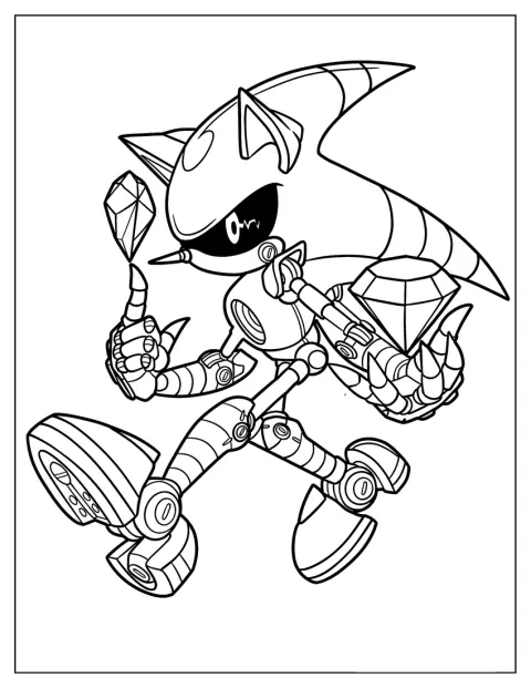 Metal Sonic holder flere kaossmaragder.