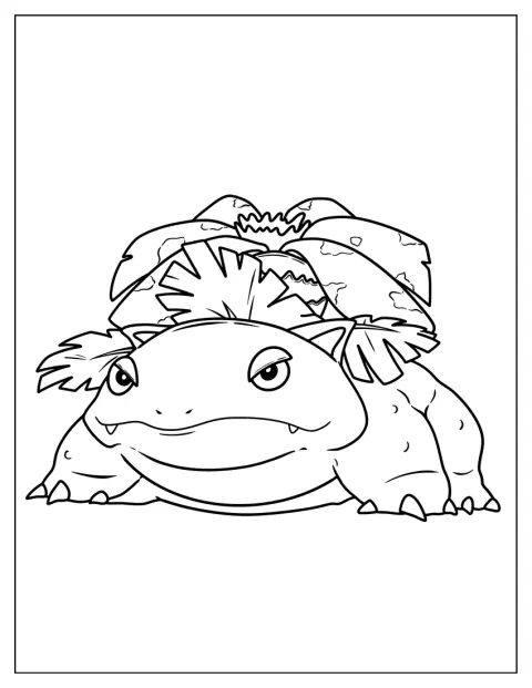 Easy Coloring Page Of Venusaur