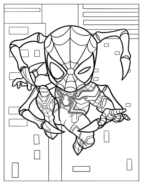 Iron Spider Ausmalbild 15