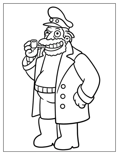 Capitan McCallister sorride mostrando i denti.